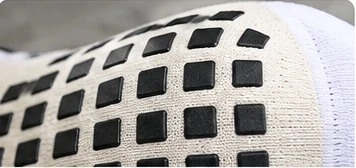 Close inspection view of the grip coverage on the sole